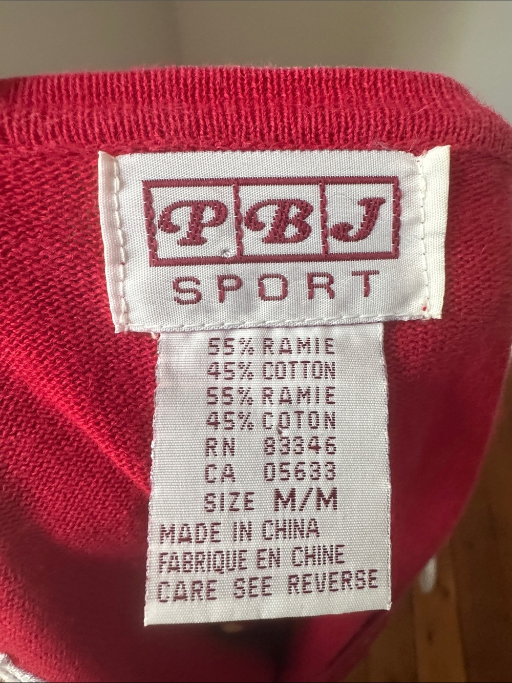 PBJ SPORT Vintage Red Cotton Nautical Sailboat Anchor Theme Cardigan Medium - Picture 4 of 5